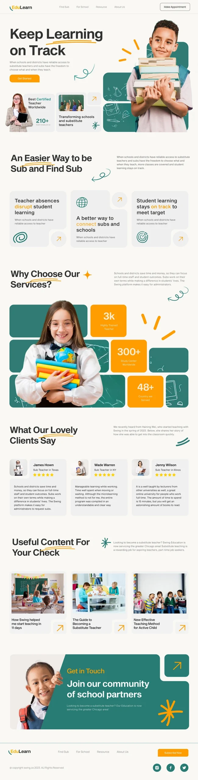 Education & E-Learning Website Development