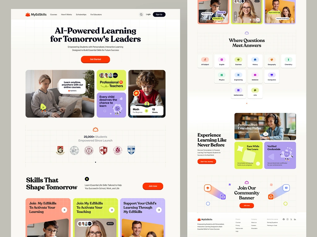E-Learning Website Development
